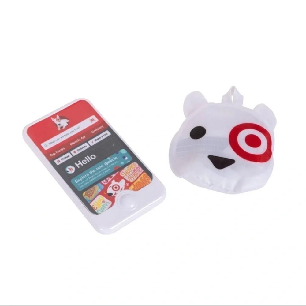 Target Toy Shopping Basket Kids RED & PINK Bullseye